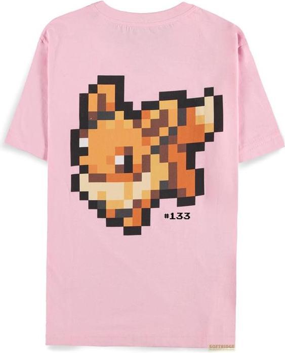Actual product image Difuzed POKEMON - Pixel Eevee - T-Shirt Femme (M) (M)