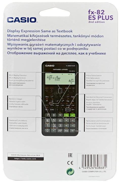 Produktbild Casio FX-82ESPLUS- 2nd Edition, wissenschaftlicher Rechner (Batteriebetrieb)