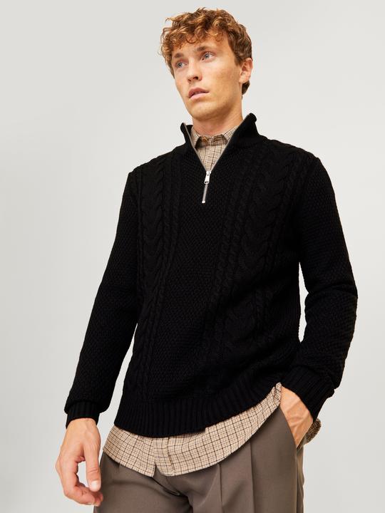 Immagine prodotto Jack & Jones Zip a quarto di dollaro monocolore Zip a quarto di dollaro (XL)