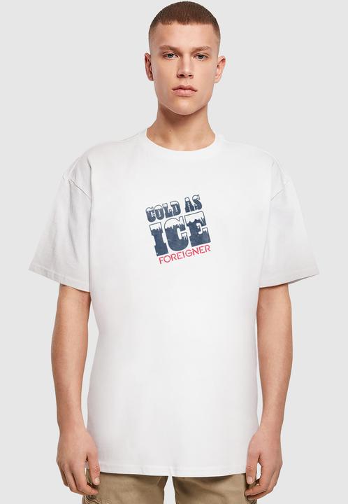 Produktbild Merchcode Foreigner Rock Band - Cold As Ice Heavy Oversize Tee - 197363 (M)