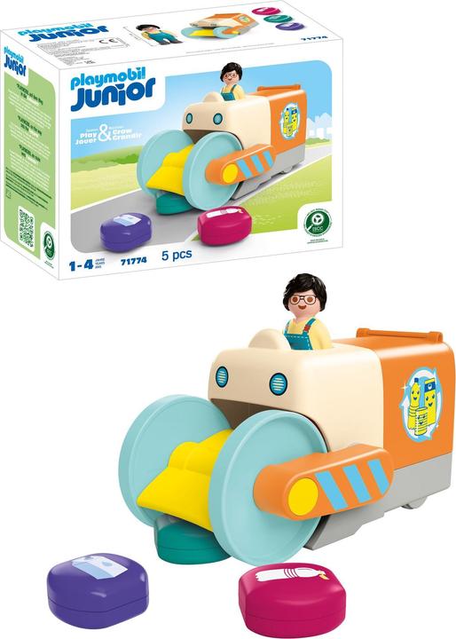 Produktbild Playmobil JUNIOR: Spassiges Müllsammelfahrzeug (71774, Playmobil Junior)