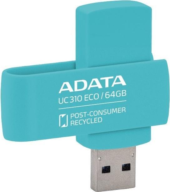 Actual product image Adata UC310 ECO 64GB (green, USB-A 3.2 Gen 1) (64 GB, USB-A)