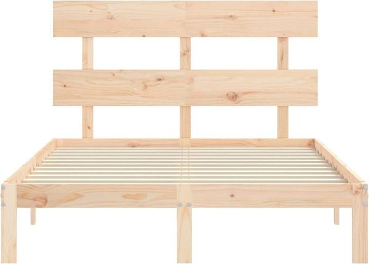 Produktbild VidaXL Massivholzbett mit Kopfteil 140x190 cm (140 x 190 cm)