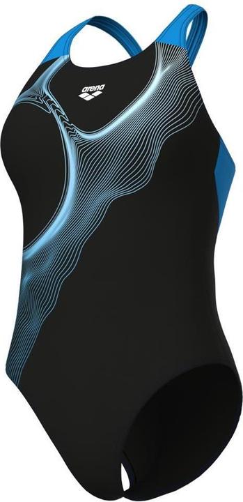 Actual product image Arena W Ripples Swimsuit V Back B (40)