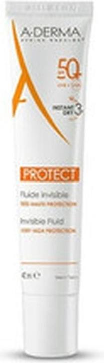 Actual product image A-Derma PROTECT Fluide invisible SPF50+ (Sun cream face, SPF 50+, 40 ml, 60 g)