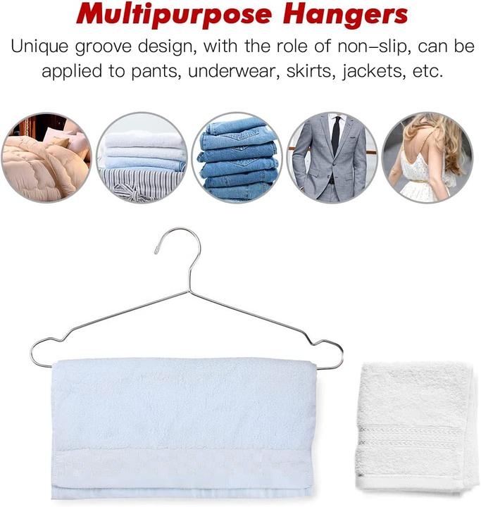 Actual product image Puersit Metallkleiderbügel (50 x)