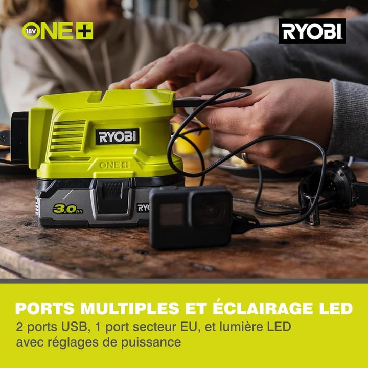 Image du produit Ryobi roterende multivaerktøj RT4120GA15 15 m/15 dele, batteri & lader (Outil de rotation, Un outil multifonctionnel)