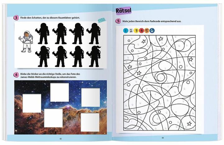 Produktbild Rätseln, Stickern, Bestimmen - Sterne & Planeten