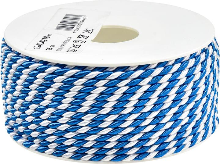 Produktbild Viana Dekokordel in Blau und Weiss für Geschenkverpackung und Bastelprojekte (1x)
