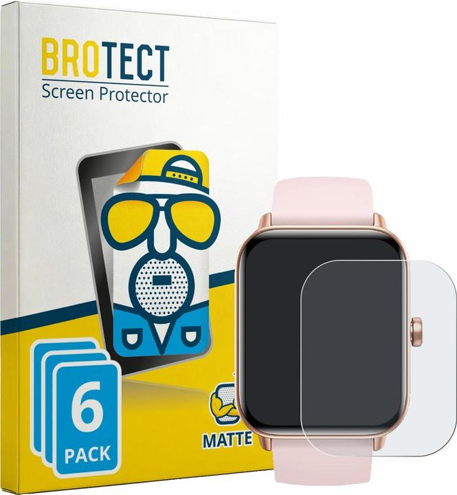 Produktbild BROTECT Entspiegelungsfolie für Trunsif Smartwatch 1.85" Displayschutz Displayschutzfolie Folie Matt