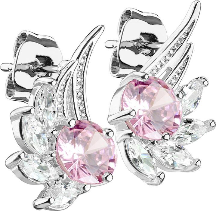 Immagine prodotto Star Piercing Banana bianca con due sfere d'argento in cristallo viola (Ottone, Acciaio chirurgico 316L)