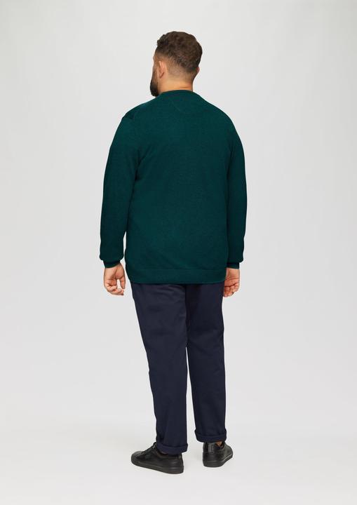 Produktbild S.Oliver Strickpullover Strickpullover mit Logo-Stickerei (4XL)