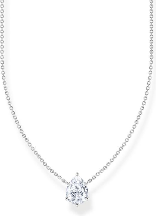 Immagine prodotto Thomas Sabo Collana con ciondolo a goccia in argento bianco (Argento 925, 40 cm)