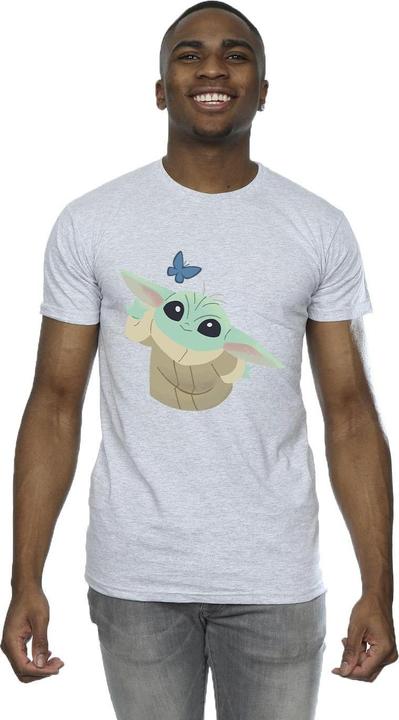 Immagine prodotto Star Wars The Mandalorian Butterfly Catching Maglietta Uomo (XXL)