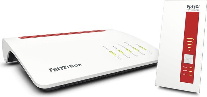 Produktbild AVM FRITZ!Mesh Bundle: Box 7590 + Repeater 1750E DE-Version