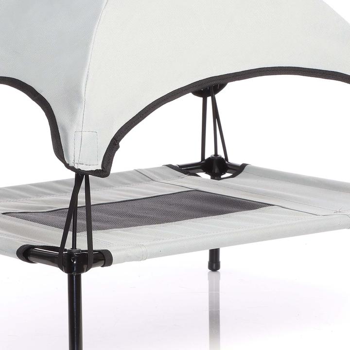 Actual product image Wiltec Portable Outdoor Relax Pet Bed Canopy Dog Bed S Grey (Dog)