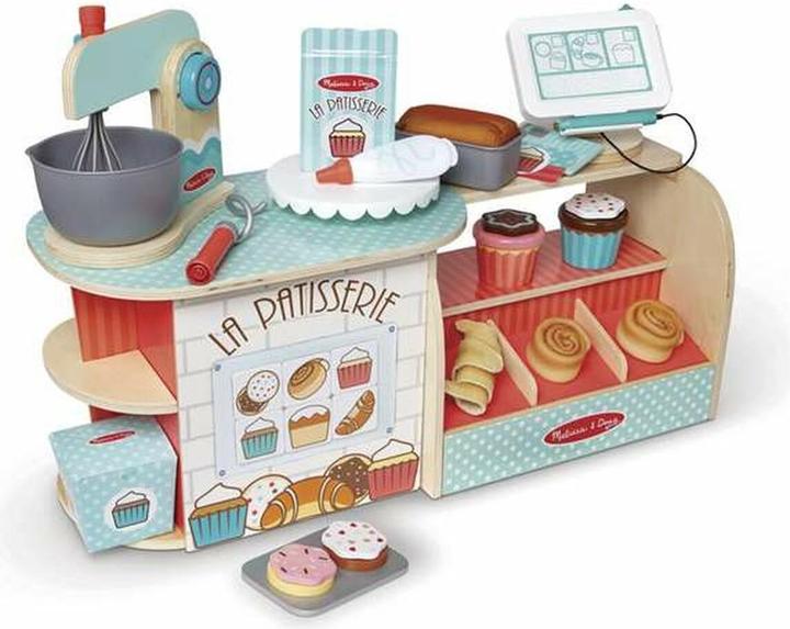 Melissa Wooden Bakkerij la Patisserie (39 -Stück) - Holzspiele für Kinder - Rollenspielzeug -