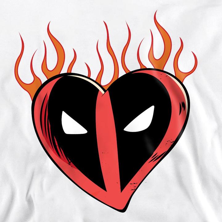Immagine prodotto Deadpool Felpa Cuore Fiammeggiante Adulto Unisex (M)
