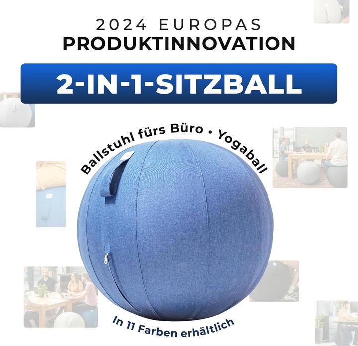 Produktbild Backerz Ergonomischer Sitzball für Büro und Zuhause (65 cm) (65 cm)