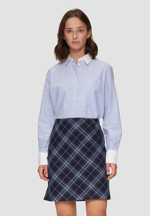 Immagine prodotto s.Oliver Bluse Hemdbluse aus Baumwolle mit Kontrast-Details (46)