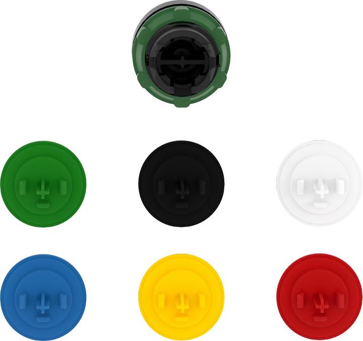 Image du produit Schneider Electric PB Head Flush 5colour Caps