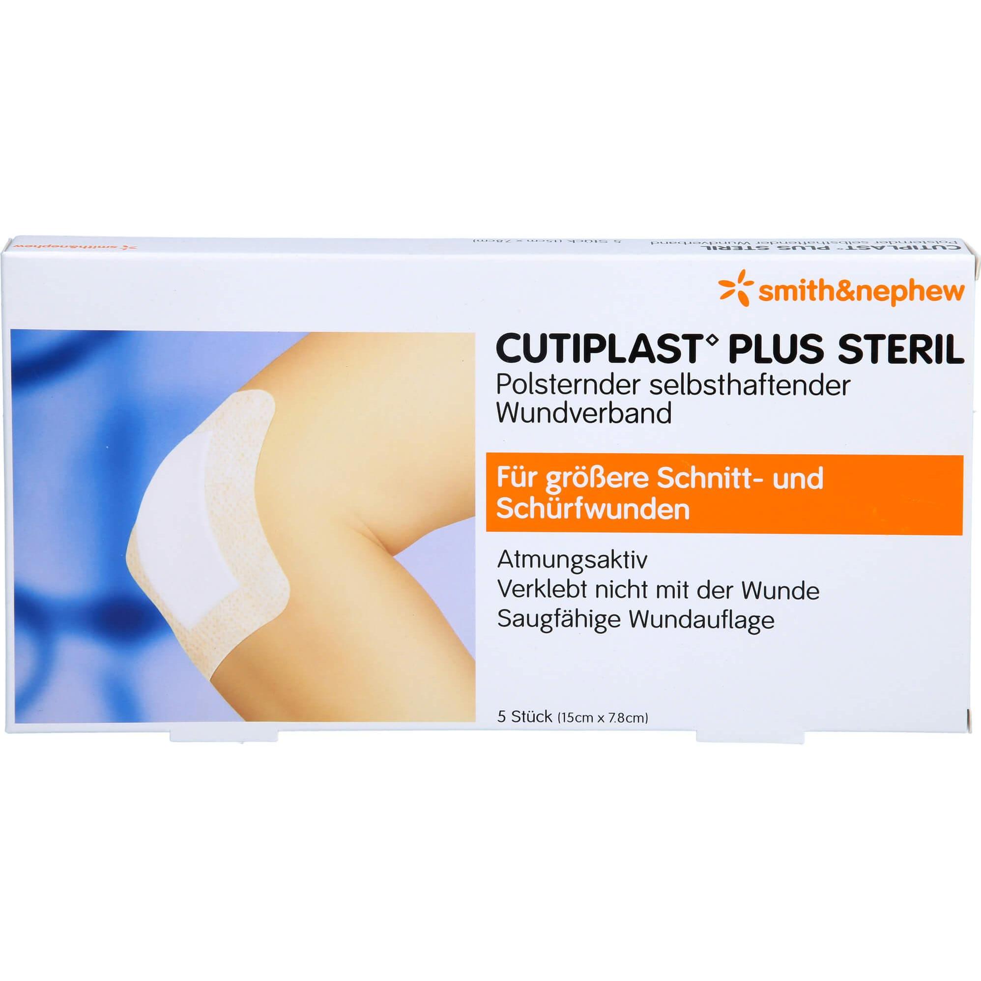 Smith & nephew, Pflaster, Cutiplast 15x7.8 Plu Ster, 5 St VER (5 x)
