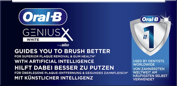 Actual product image Oral-B Genius X Electric Toothbrush White (Oscillating toothbrush)