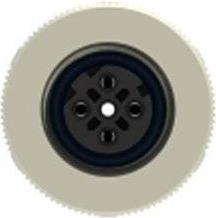 Produktbild TE Connectivity M12 FEMALE,4P GOLD D_CODE S SHIELDED PG9