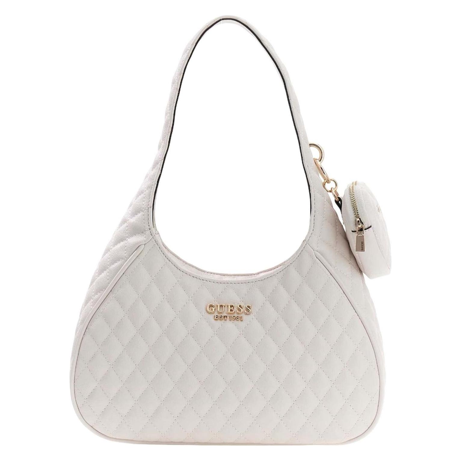 Guess, Damen, Handtasche, Atabey Hobo Bag, Beige