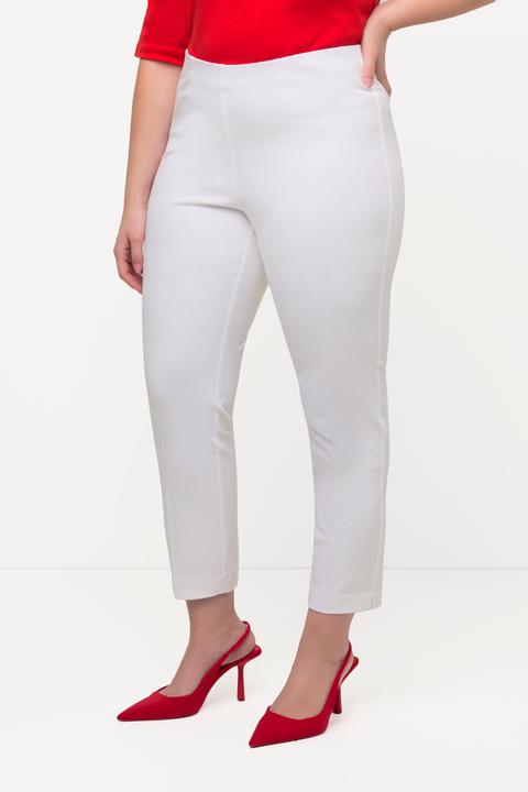 Actual product image Ulla Popken Cropped Stretch Blend Elastic Waistband Pants (54)