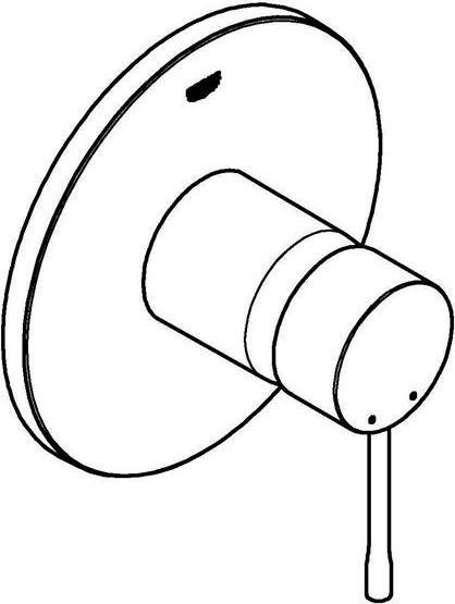 Actual product image Grohe Single-lever shower mixer ESSENCE FMS f Rapido SB (35600) cool sunrise geb