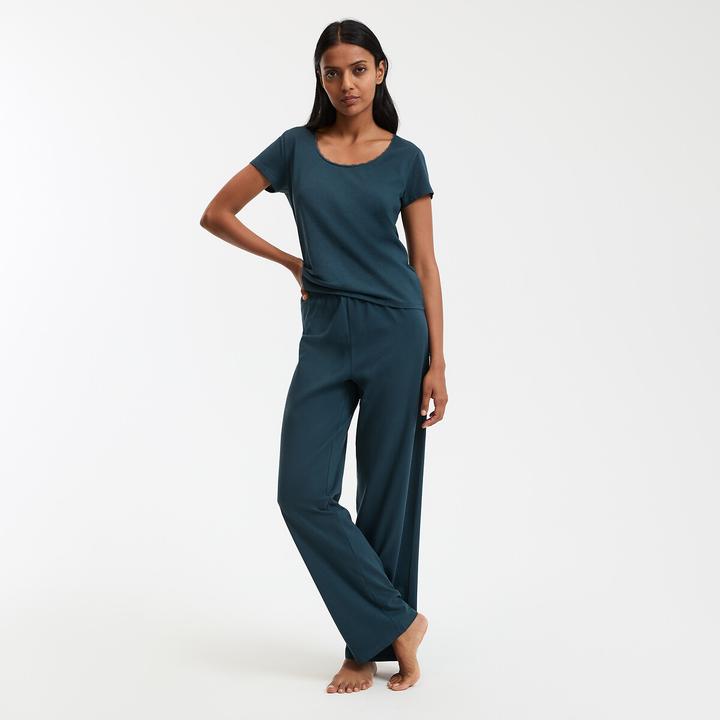 Produktbild La Redoute Collections Kurzärmeliger Pyjama aus Baumwolljersey (XXL)