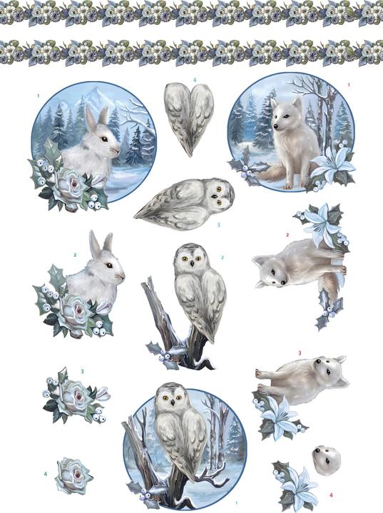 Produktbild Card Deco Essentials 3D-Stanzbogenbuch "Winter Charme" (16 x)