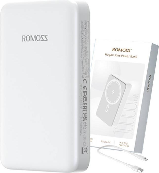Produktbild Romoss Powerbank WSC10 10000mAh 20W (white) (10000 mAh, 20 W, 37 Wh)
