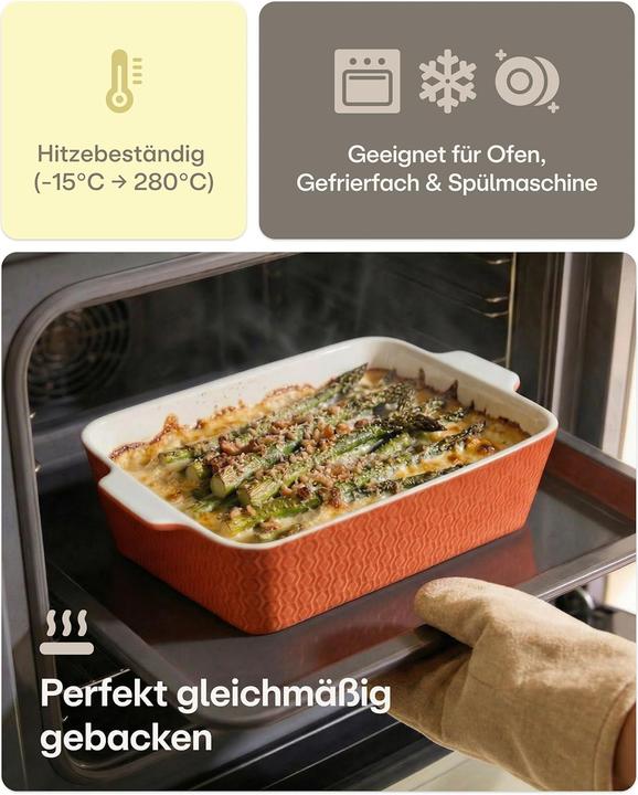 Produktbild Praknu Auflaufform mit extra hohem Rand