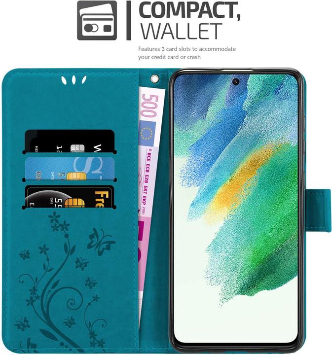 Image du produit Cadorabo Coque pour Samsung Galaxy S21 FE pour Fleur Book (Samsung Galaxy S21 FE)