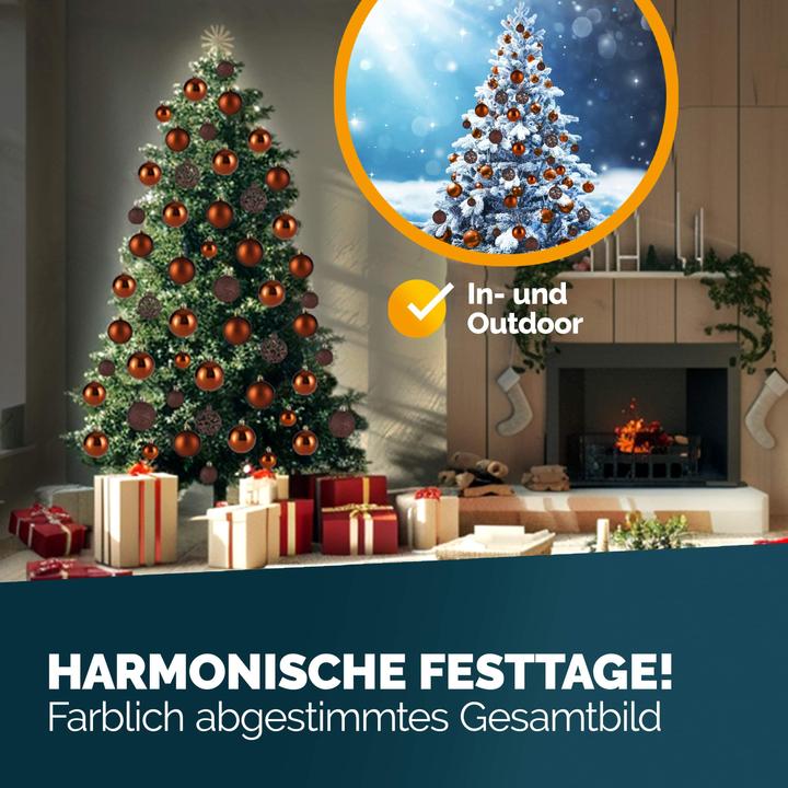 Image du produit Deuba Boules de sapin de Noël (100 -pièce)