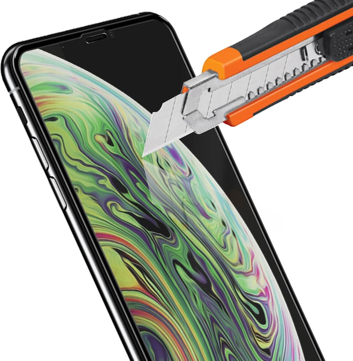Actual product image Avizar Edge to Edge screen protector, display foil (1 Piece, Apple iPhone XS Max)