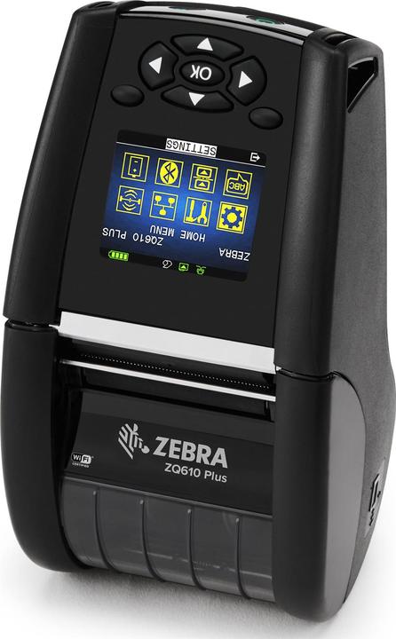 Actual product image Zebra ZQ610 PLus, 19mm core, RS232, BT (BLE), 8 dots/mm (203dpi) (203 dpi)