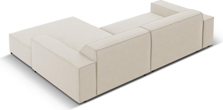 Actual product image Micadoni Velvet Modular Right Corner Sofa, "Jodie", 3 Seats, 224x166x70Made in Europe (Corner sofa)