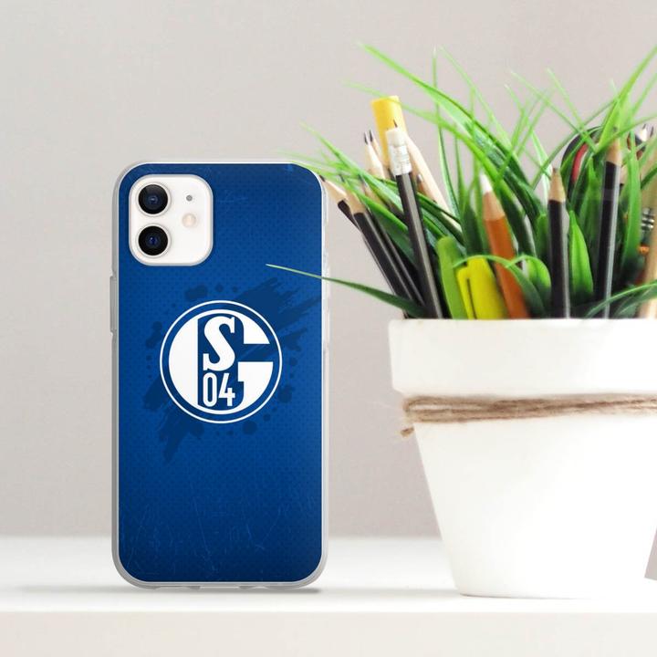 Produktbild DeinDesign Silikon Hülle für Apple iPhone 12 Pro Handyhülle Case Smartphone Schutzhülle Bundesliga FC Schalke (Apple iPhone 12 Pro)