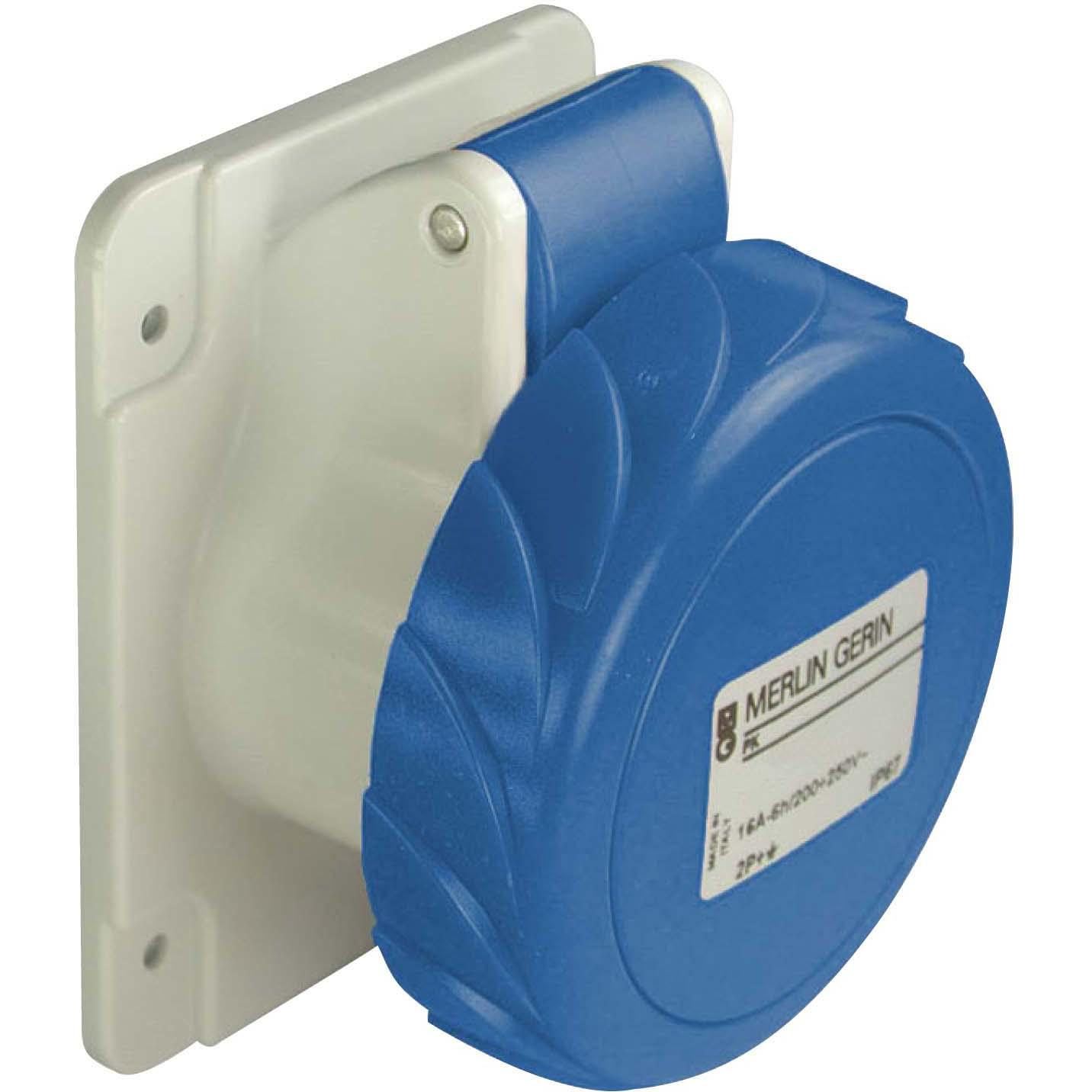 Schneider Electric SE PKF32G723 Anbausteckdose Ip67 32A 230V 3P, Elektronikzubehör + Gehäuse, Blau