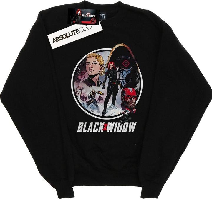 Image du produit Mens Black Widow Movie Vintage Circle Cotton Sweatshirt (S)
