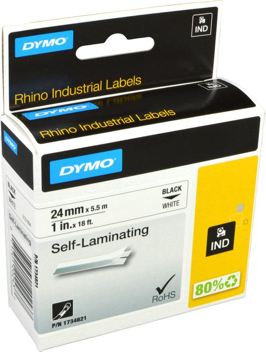 Produktbild Dymo Rhino selbstlaminierendes Vinylband (2.40 cm, Weiss)