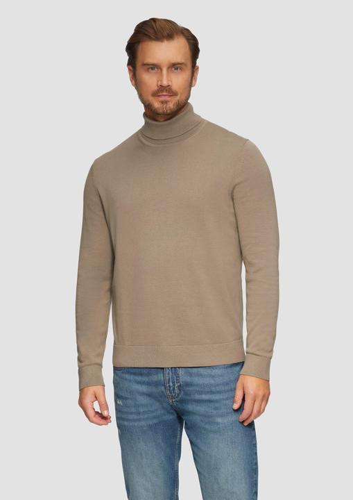 Produktbild S.Oliver Strickpullover Rollkragenpullover aus Baumwolle (XXL)