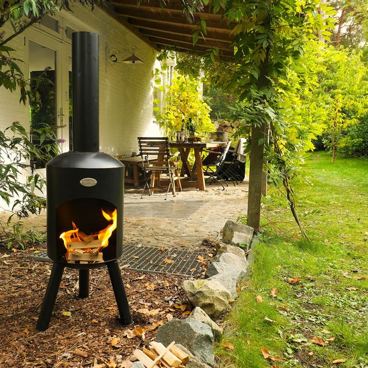 Actual product image Bonfeu BonBini garden fireplace black