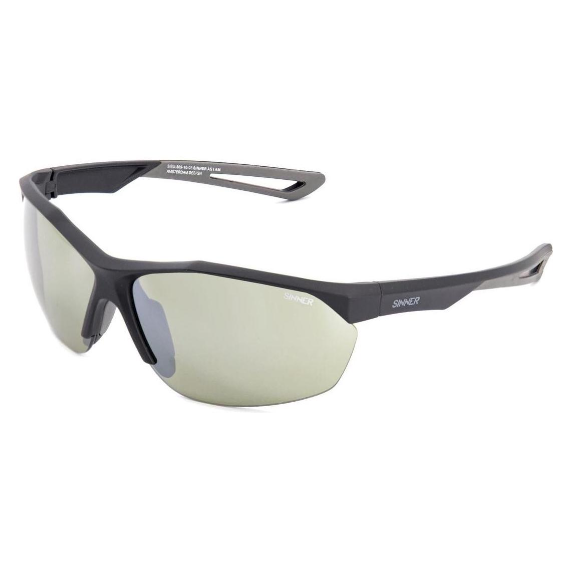 Sinner Gear, Sonnenbrille, Sünder Pitch Golf Sonnenbrille - Matt Black Frame - Sintrast -Objektiv