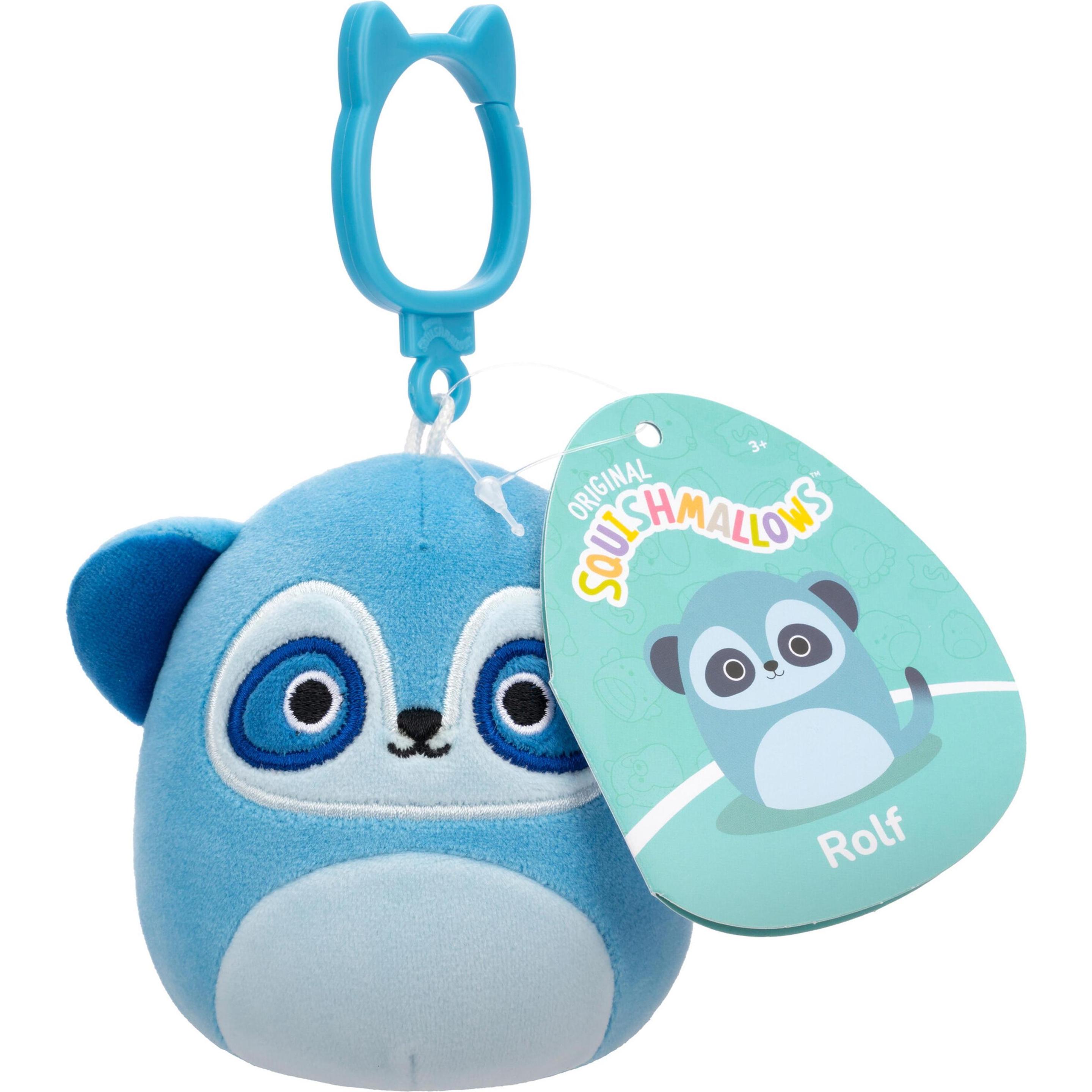 Squishmallows, Schlüsselanhänger, 9 cm P20 Clip On - Rolf Meerkat