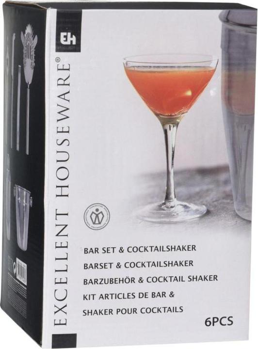 Image du produit Excellent Houseware Accessoires de bar & shaker à cocktail, 6 pcs. (Set de cocktail)