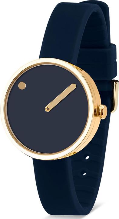 Produktbild Picto 43317-0512G Midnight Blue Silicone Unisex 34mm 5ATM (Analoguhr)